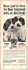 1954 Vintage ad Milk-Bone Dog biscuit two puppies food protein 01/02/25