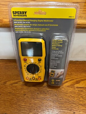 Sperry Instruments DM6410 8 Function Digital Multimeter, 600V AC / 1000V DC,