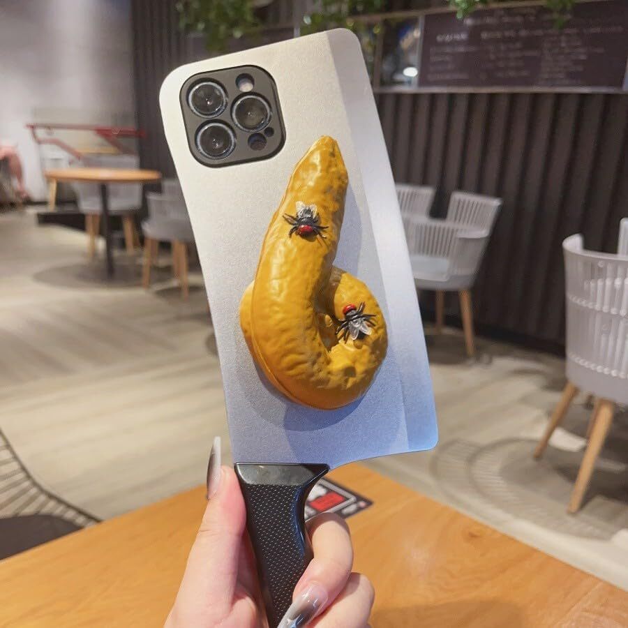 3D Knife Phone Case for iPhone 11 12 13 14 Pro Max Funny Ugly Phone