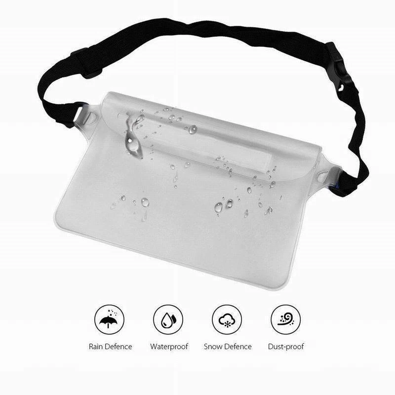 Waterproof Pouch Dry Bag Fanny Pack Waist Strap Underwater Swimming Phone Pocket - Image 4 of 4