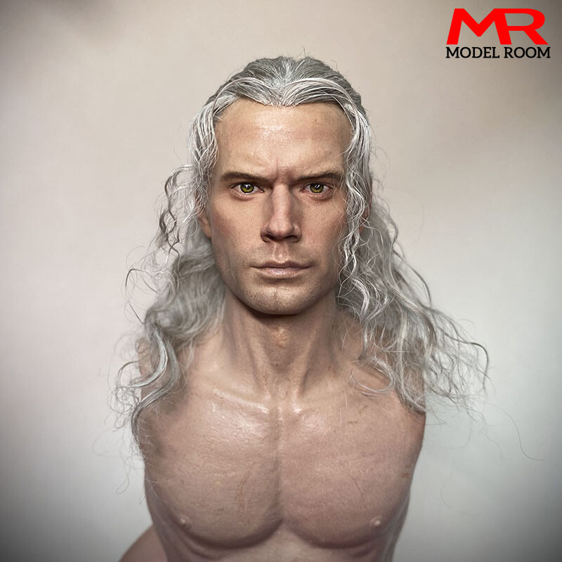 1/6 Joe ヘッド with Hair Implantation XT001 1/6 Witcher Henry Cavill Head Sculpt Hair Transplant