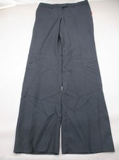 NWT Edwards Size 8 Womens Black /Zip Fly Pockets Stretch Pleated Dress Pants 521