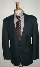 MENS OXXFORD CLOTHES BLAZER SIZE 43 R 100 WOOL BLUE PLAIDS 305