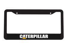 Caterpillar Cat Excavation Work Construction Equipment Car License Plate Frame