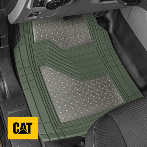 b>Caterpillar</b> Red <b>Deep</b> <b>Dish</b> <b>Rubber</b> <b>Car</b> <b>Floor</b> <b>Mats</b> <b>All</b> <b>Weather</b