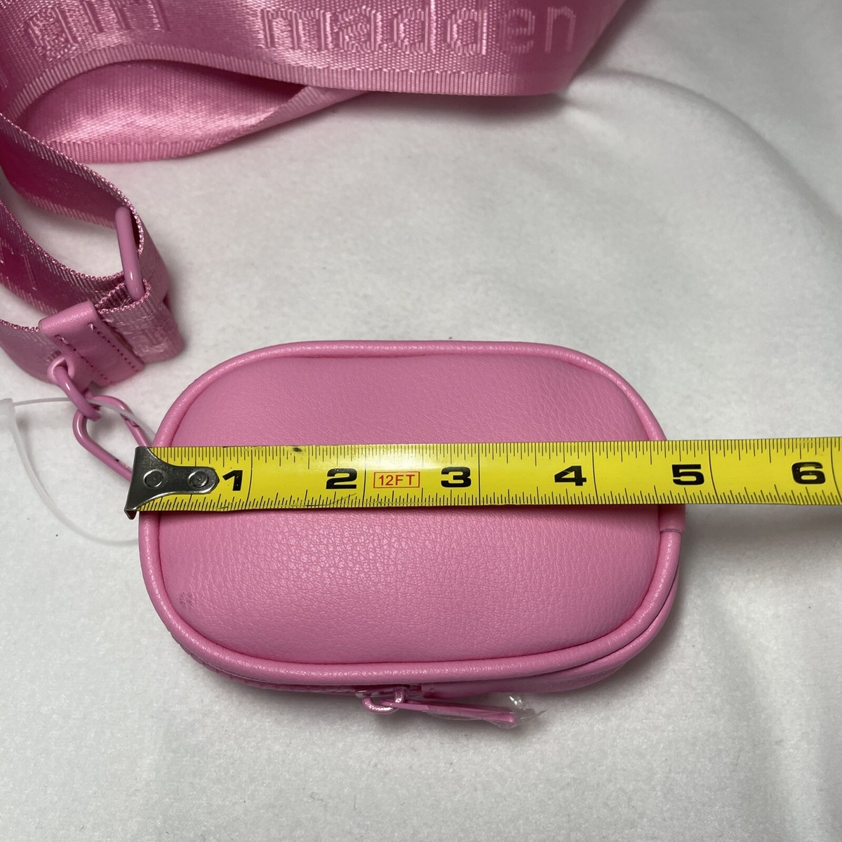 New MADDEN GIRL Pink Chain Mini Tote Crossbody Bag Purse w 