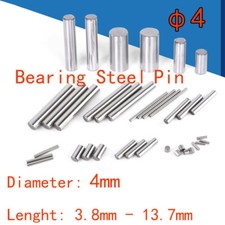  4 4mm Diameter Bearing Steel Pin Cylindrical Solid Dowel Pins 3.8mm-13.7mm Long