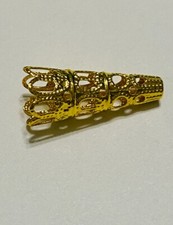 20 pcs Gold Filigree Bead Cone 22mm