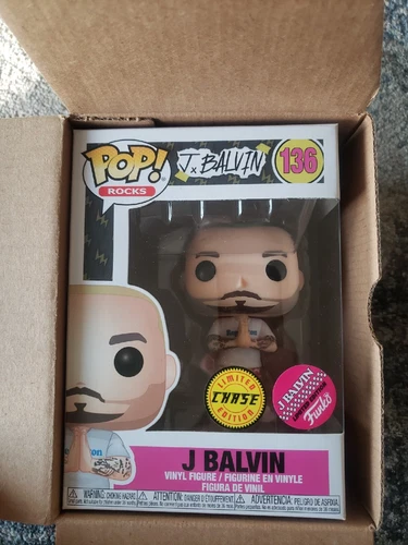 Funko Pop! Rocks: J. BALVIN (Green Hair) Chase 889698438483.B