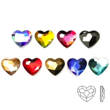 Strass Korean Fashion 3D Nail Art Rhinestone Heart Flatback Crystal Stones