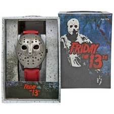 Friday the 13th Jason Voorhees Mask Flip-Up Watch Face Cover Watch Brown