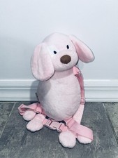 Plush 12" Eddie Bauer Pink Toy Dog Safety Harness Backpack NO Detachable Strap