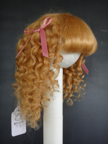 Parrucca Bambola Colore Ramato (auburn) Taglia 9 - Sintetica Mohair - Nuova Paige