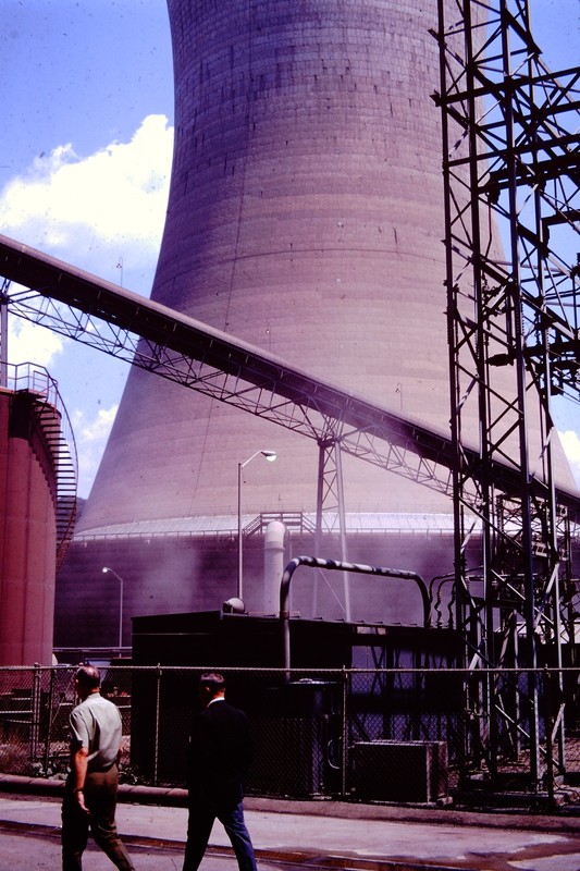 AUG 1971 Cooling Tower At Nuclear Plant Kodachrome Slide CQ-F