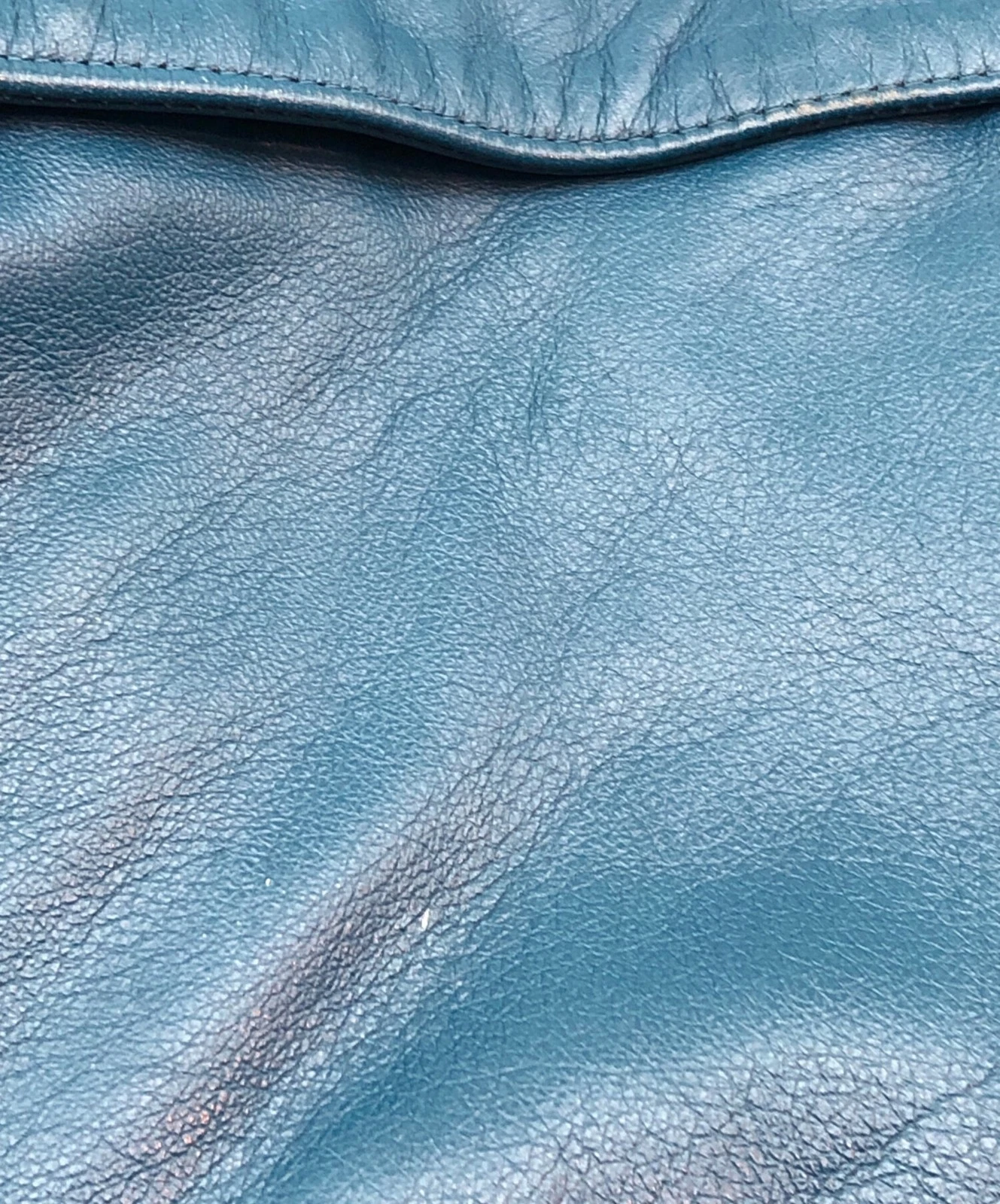Vestopia Sheepskin Leather Jacket Men's Size L Sky Blue image 6