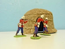 3 Conte Zulu Dawn, 24th Foot Pro Painted Figures   1/32nd ( Dec. Listing)