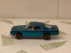 Vintage Hot Wheels Redline Custom Barracuda US Aqua w/Tan Interior.