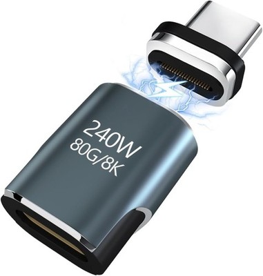 USB C Magnet Adapter - 240W USB-C Magnetisch Stecker 24 pin mit 80gbps