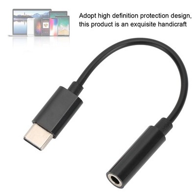 USBC Type C Adapter Port To 3.5MM Aux Jack Earphone Headphone Cable US HOT