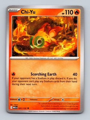 TCG Pokemon Karte Chi-Yu MEG 031/132 Eng Gemi Mega Evolution