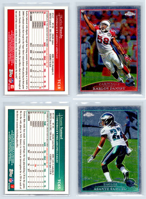 2009 Topps Chrome Football - Lot of 13 Cards