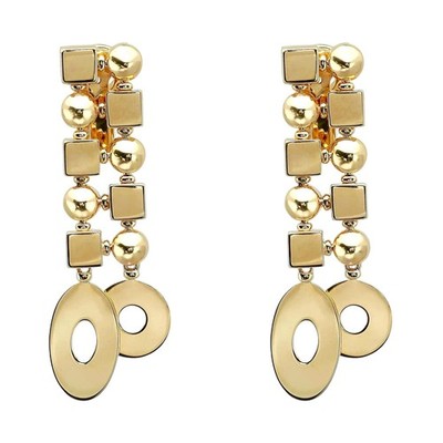 Bvlgari Lucea Geometrische Chandelier Ohrhänger 18K Gelbgold