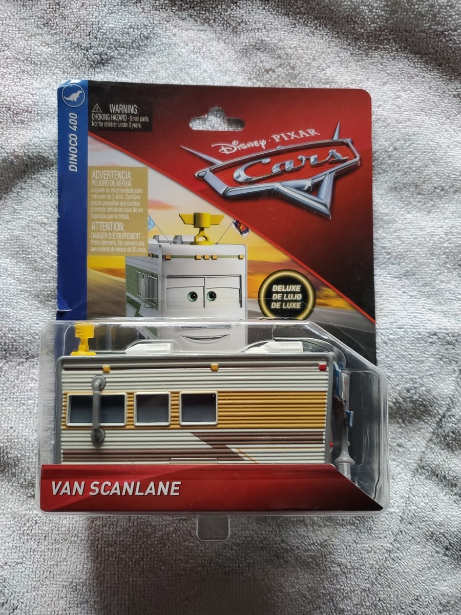 Disney Cars Deluxe Dinoco 400 VAN SCANLANE Bent Card | eBay