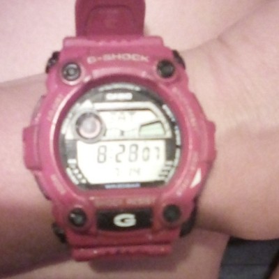 G-SHOCK Casio G-SHOCK Digital Red Resin 200m Quartz Alarm Chrono Backlight