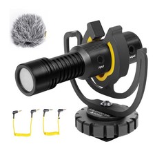 Deity V-Mic D4 Mini Video Microphone 20mph Wind Rating,Runs of 1-5V from Came...