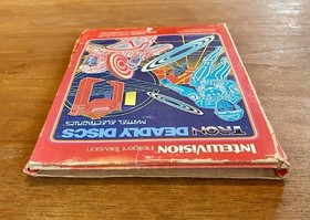 Tron Deadly Discs (Intellivision 1982) Complete CIB W/ Game Box Manual Overlays
