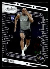 Adisa Isaac 2024 Panini Absolute #174 Baltimore Ravens ROOKIE RC *113