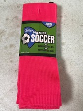 EcoSox Premier Over-the-calf Soccer Socks - 2 Pack, Pink, Size 5-7