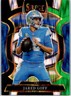 2025 Panini Select Black and Green Prizm Shock #69 Jared Goff Detroit Lions