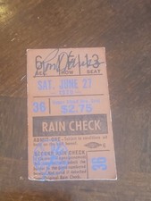 ron hansen signed new york yankees 1970 ticket stub autographed game played 70