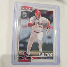 MIKE TROUT COMPANION CARD IMAGE VARIATION SSP #350 2026 Topps Series 1 Angels