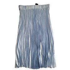 Alfani Women's Plus Size Pleated A-Line Skirt Faded Blue 0X