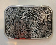 Aztec Mayan calendar mens women's belt buckle