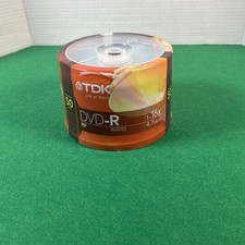 TDK DVD-R 50 Pack 1-16x 4.7GB Blank Recordable Discs Spindle Pack New Sealed