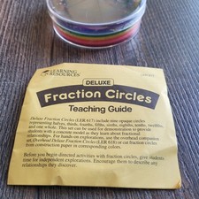 Deluxe Rainbow Fraction Circles Teaching Guide Learning Resources