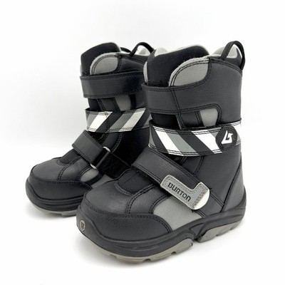 Burton Grom Kids Snowboard Boots Size 2 Black Youth Boys Girls Winter EUR 33