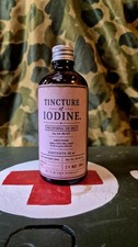 WW2 British Army RAMC Tincture of Iodine Bottle Reproduction