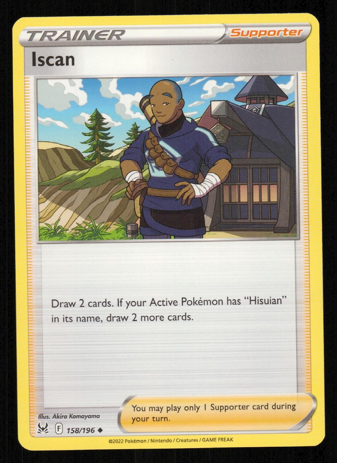 Iscan 158/196 Uncommon Lost Origin Pokemon Near Mint