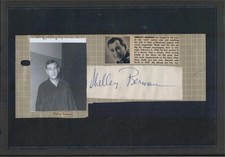 Shelley Berman - Dual Signed Autograph Scrapbook Page - Cornel Wilde* reverse