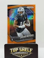 🔥 Jakobi Meyers Orange Prizm # /249 2025 Panini Prizm Las Vegas Raiders SN SP