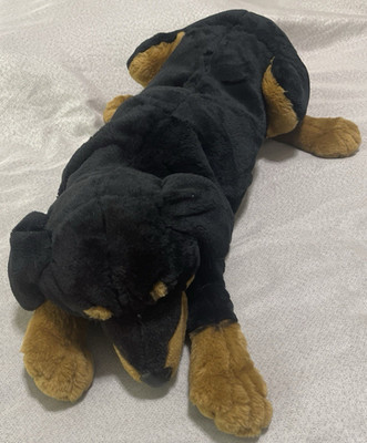 E&J International Rottweiler Plush 30'' Jumbo Stuffed Dog Puppy Realistic Ex Con