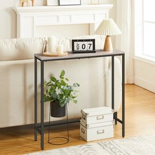 HOOBRO Slim Console Table for Hallway Display Sofa Table for Small Space Greige