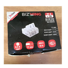 BizLine 301613 3-Port Wire Connector Transparent 450V 32A 12-22 AWG