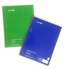 Pen Gear 1 Subject Notebook, Wide Ruled, 70 Sheets Blue G...