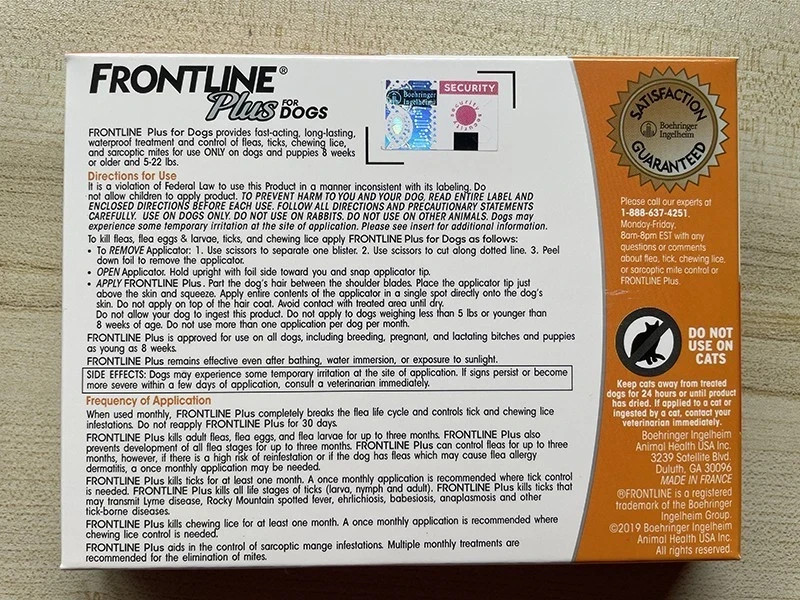 For Small Dogs 5-22 Lbs ,6 DOSES ,BRAND NEW, SEALED,US Stock,Free Shipping