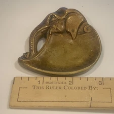 MAURICE FRECOURT ART NOUVEAU / ART DECO BRONZE ELEPHANT SMALL DISH,SIGNED,LOOK